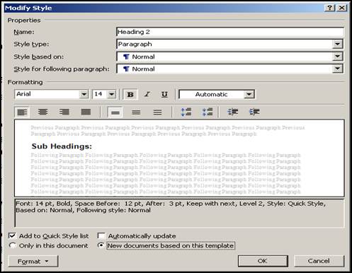 Image of dialogue box that opens when you choose 'modify'.